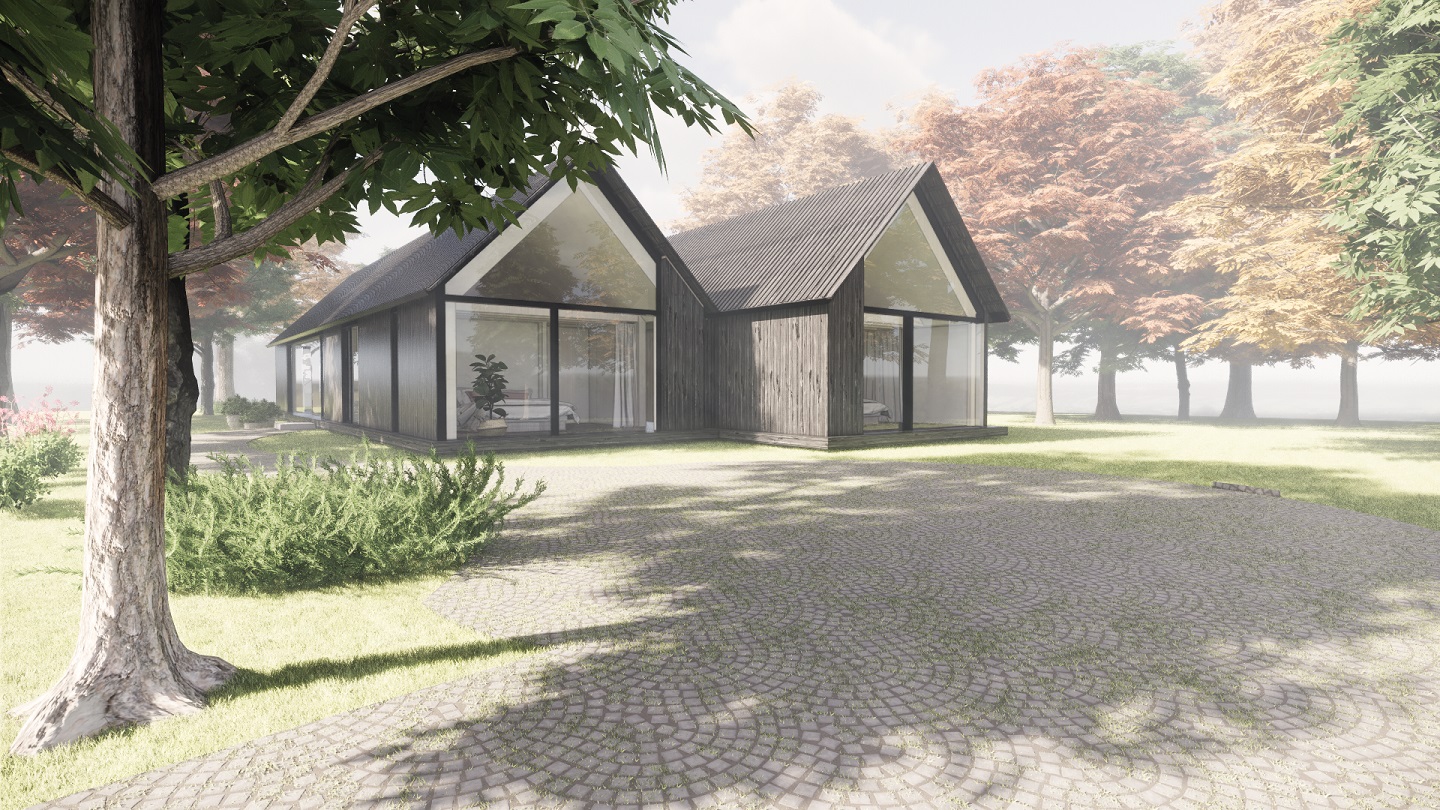 Renderbeeld Achtergevel